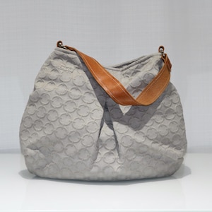 Hobo Bag - Gray Matelasse