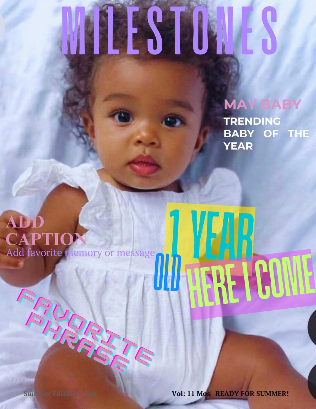Personalized Child Magazine Cover Custom Birthday Gift, Keepsake, Wall ...