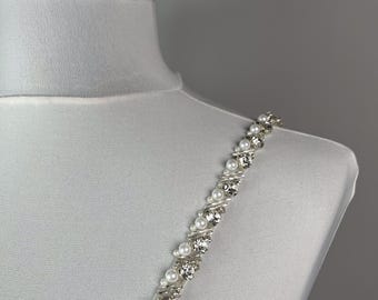 Sparkly Rhinestone Bridal Dress Straps, Detachable Wedding Accessory