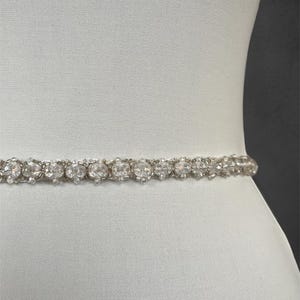 Thin Bridal Belt, Wedding Dress Belt, Bridal Belts, Thin Pearl Belt, Wedding Sash Pearl, Pearl Sash Wedding Belt, 0,60&quot; (1,5cm) Wide