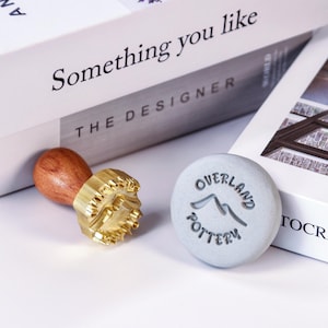 Timbro personalizzato per ceramica / Timbro personalizzato con firma e logo / Strumento per artigianato in argilla / Regalo perfetto per artisti della ceramica