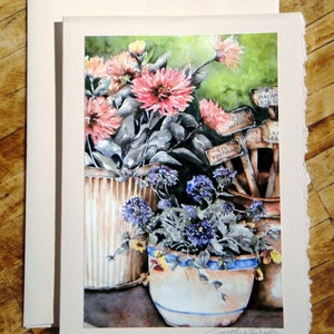 Garden Pots Fine Art Notecard