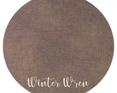 WINTER WREN (32 - 36- 40 ) count premium cross stitch fabric 100 linen Fat Eighth Fox and Rabbit Designs