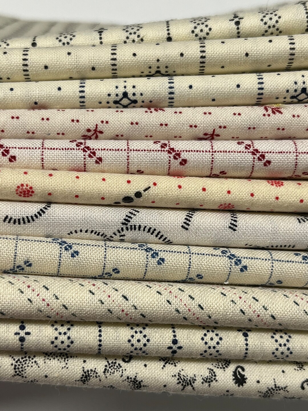 Civil War Reproduction Fat Quarter Bundle Shirtings Benartex Quilt