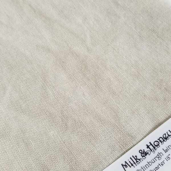 MILK and HONEY premium hand dyed cross stitch fabric 100% cotton (14 - 16 - 18 - 20) AIDA Fat Eighth by Fiber on a Whim