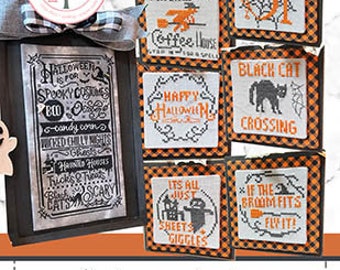 HALLOWEEN is for cross stitch by Anabellas Halloween 7 charts - 6 which are simple smalls