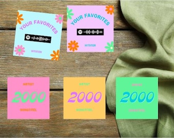 Hitster game - download pdf - customizable - personalize - music game