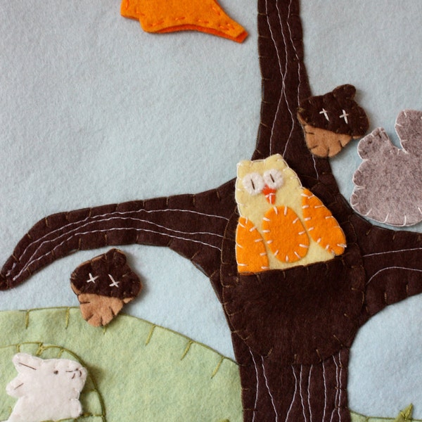 PATTERN: seasonal tree wool felt board