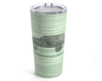 Off Road Fingerprint Handwriting Tumbler, Truck SUV Off Road Vehicle, Memorial Gift, Travel Tumbler, Fingerprint Keepsake, Gift for Loss