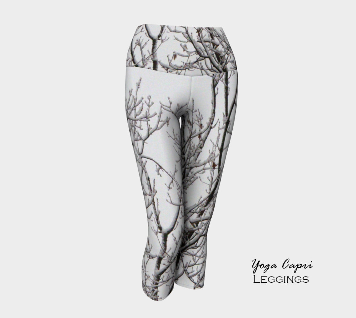 Tree LeggingsWomen's LeggingsTree Branch Branches White Etsy