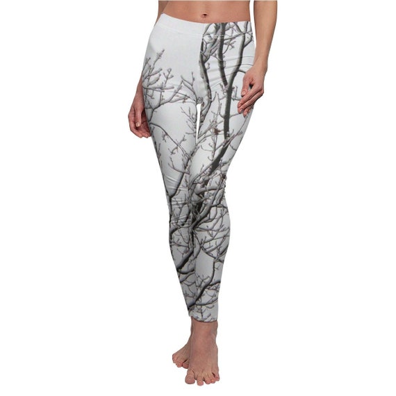 womens winter white leggings