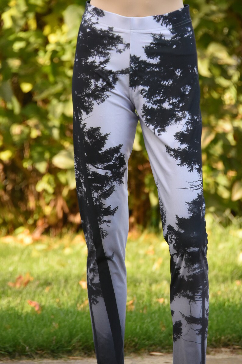 Tree LeggingsWomen's LeggingsForest Capri LeggingsYoga Etsy