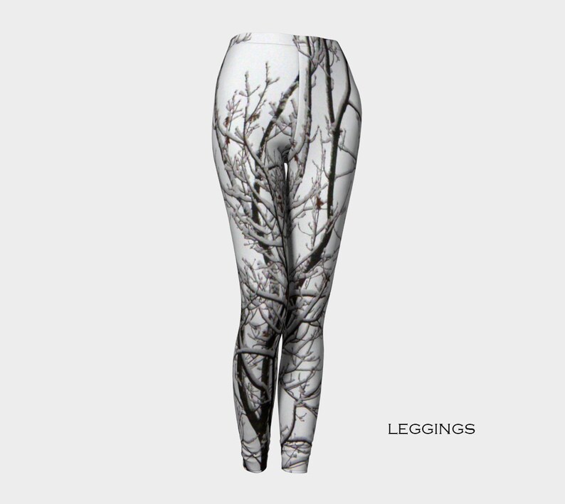 Tree LeggingsWomen's LeggingsTree Branch Branches White Etsy