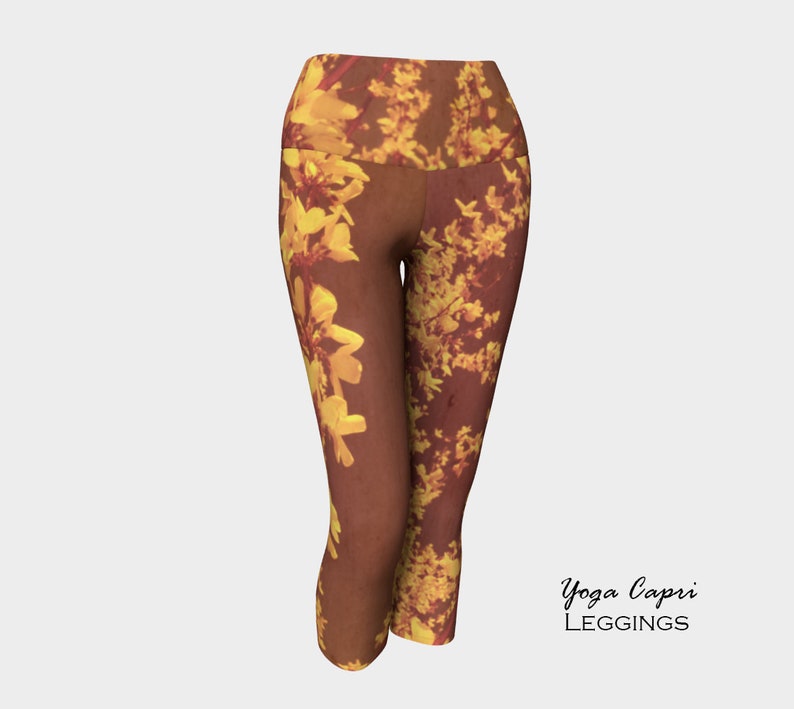 flower leggings with pockets