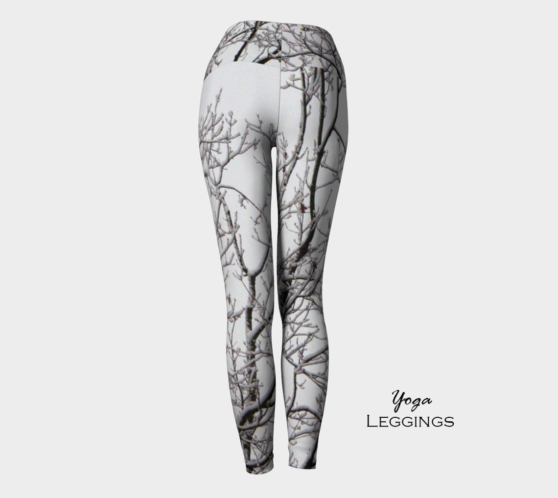 Tree LeggingsWomen's LeggingsTree Branch Branches White Etsy