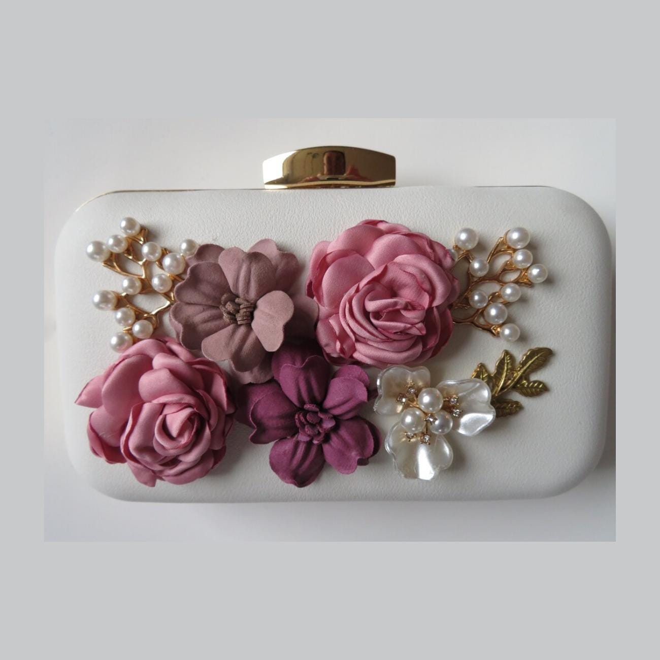 Flower clutch bag hotsell