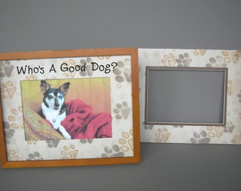 Photo Mat Decorated With Dog Paw Prints
