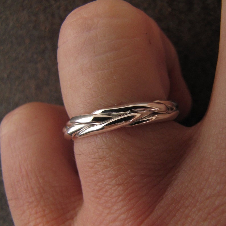 Mens Silver Ring Mans Wedding Band - Etsy
