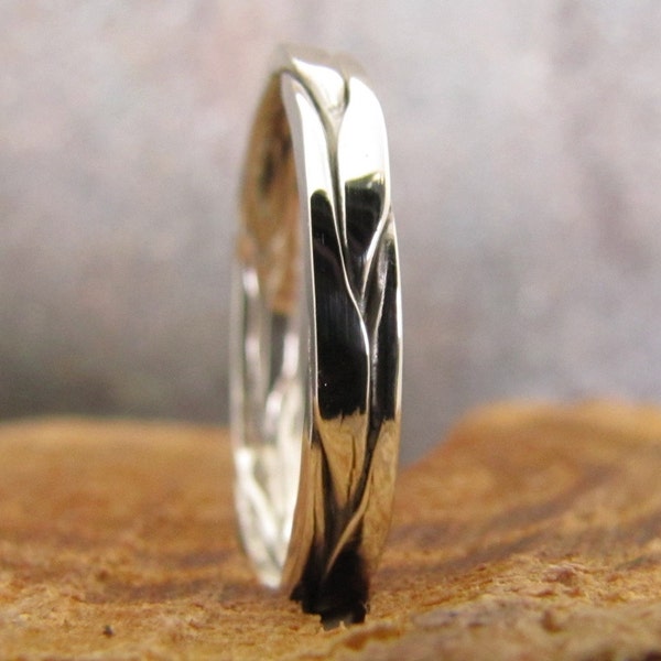 Cheeky Argentium Silver Braided Ring - Flex Your Stack Game & Mid-Finger Style