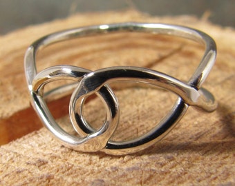 Argentium sterling silver infinity ring