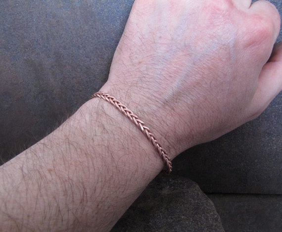 Copper Cuff Bracelet for Carpal Tunnel Tendonitis Arthritis or