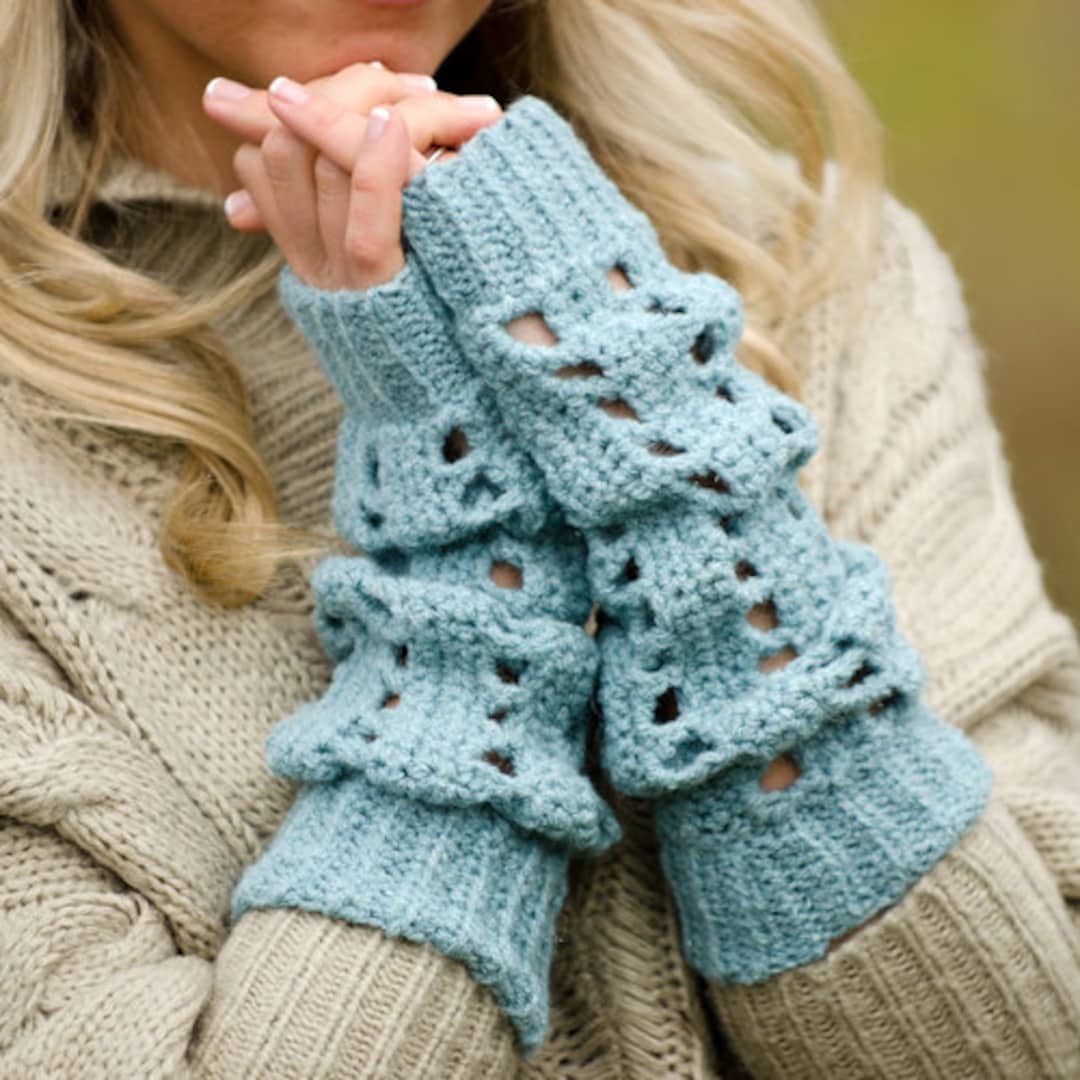 Slouchy Arm Warmers Crochet Pattern PDF (instant Digital Download