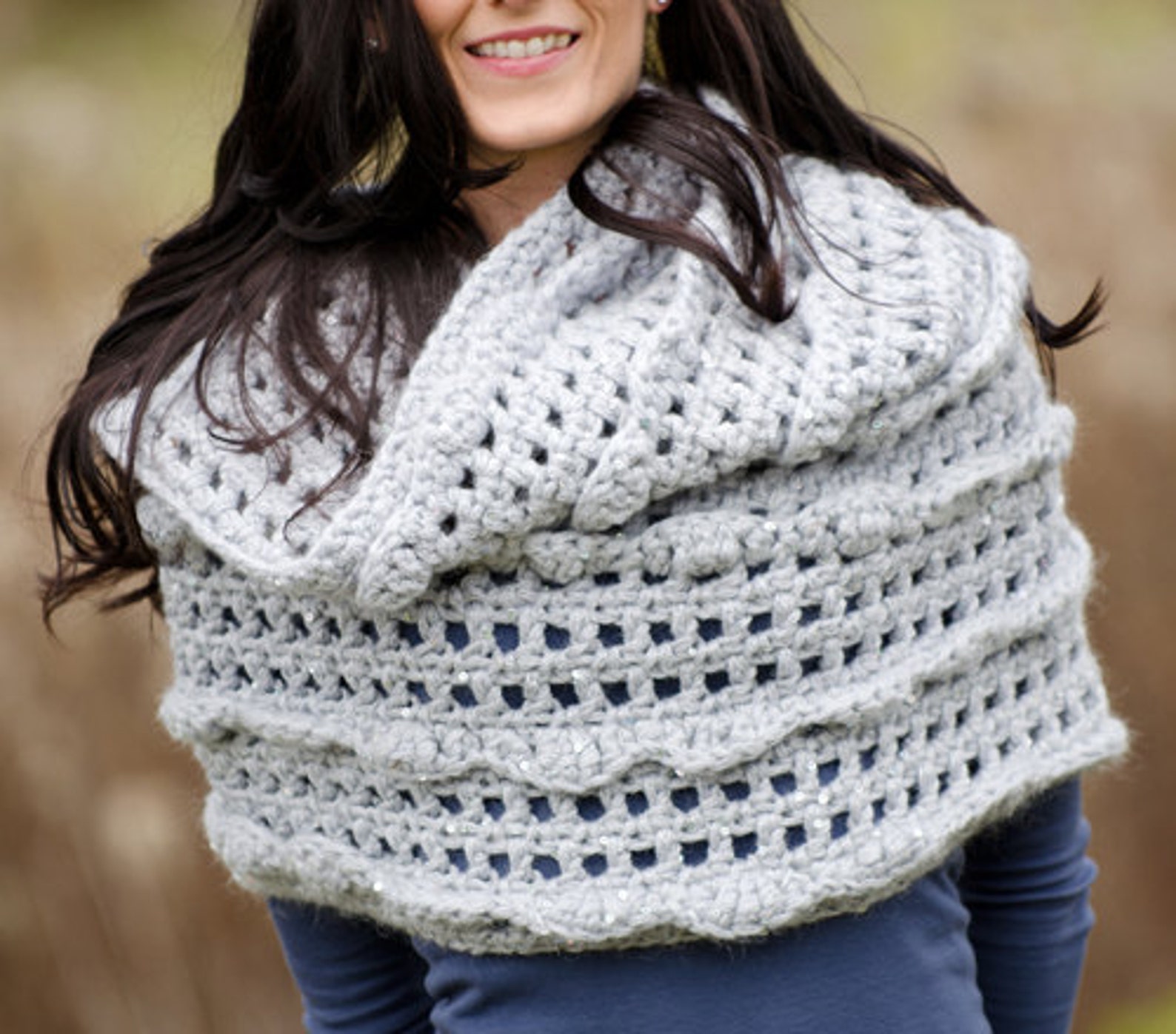 Infinity Scarf Crochet Pattern PDF (instant Digital Download Simple ...