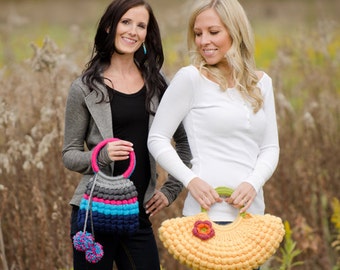 Purse Crochet Pattern PDF Package Deal (instant digital download simple basic easy beginner handbag tote bag)
