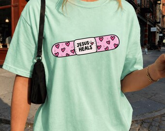 Jesus Heals Shirt, Christian T-Shirt, Faith Based Tee