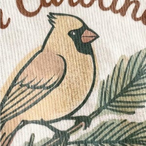 Someone In North Carolina Loves Me Baby Onesie - Cute NC Cardinal Bird Bodysuit image 2