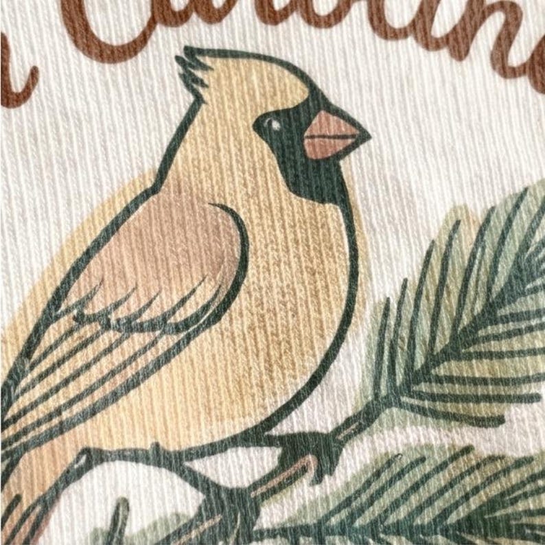 Someone In North Carolina Loves Me Baby Onesie - Cute NC Cardinal Bird Bodysuit image 2