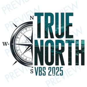 True North VBS 2025 T-Shirt Design Only | Vacation Bible School T-Shirt
