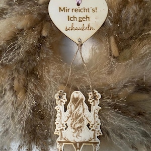 SVG Datei Laserdatei Ich geh schaukeln Geschenk Mitbringsel
