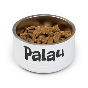 Customizable Stainless Steel Pet Bowl, 18oz, Double-Wall Insulated, SCUBA Flag Dog Dish image 3