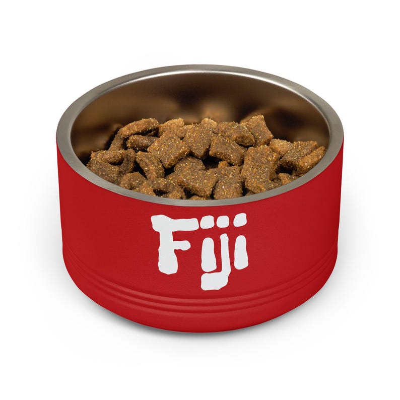 Customizable Stainless Steel Pet Bowl, 18oz, Double-Wall Insulated, SCUBA Flag Dog Dish image 6