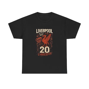 Liverpool Premier League Champions T-Shirt - Unisex Tee, Football Fan Shirt, Soccer Graphic Tee, Sports Team Merch, Gift for Him, Casual Top