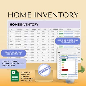 Easy Home Inventory Template: Track Belongings with Google Sheets