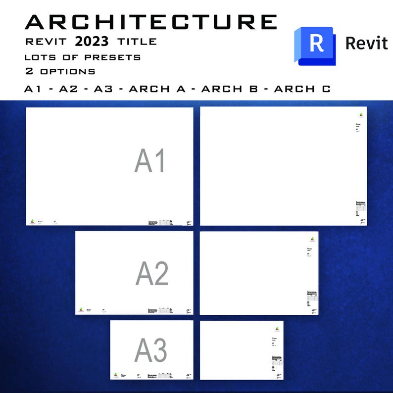 Revit Title Block Template Professional Layout Family metric 