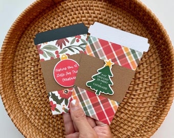 Christmas Coffee Cup Gift Card Holder for Teachers, Friends, Referrals