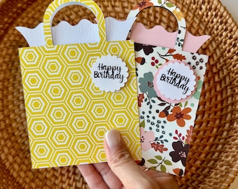 Personalized Gift Card Holder Bag, Happy Birthday, Teacher Gift