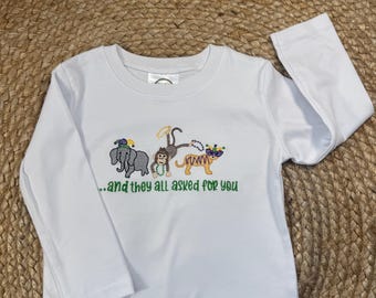 Youth Mardi Gras shirt.  Mardi Gras zoo animals …and they all asked for you.