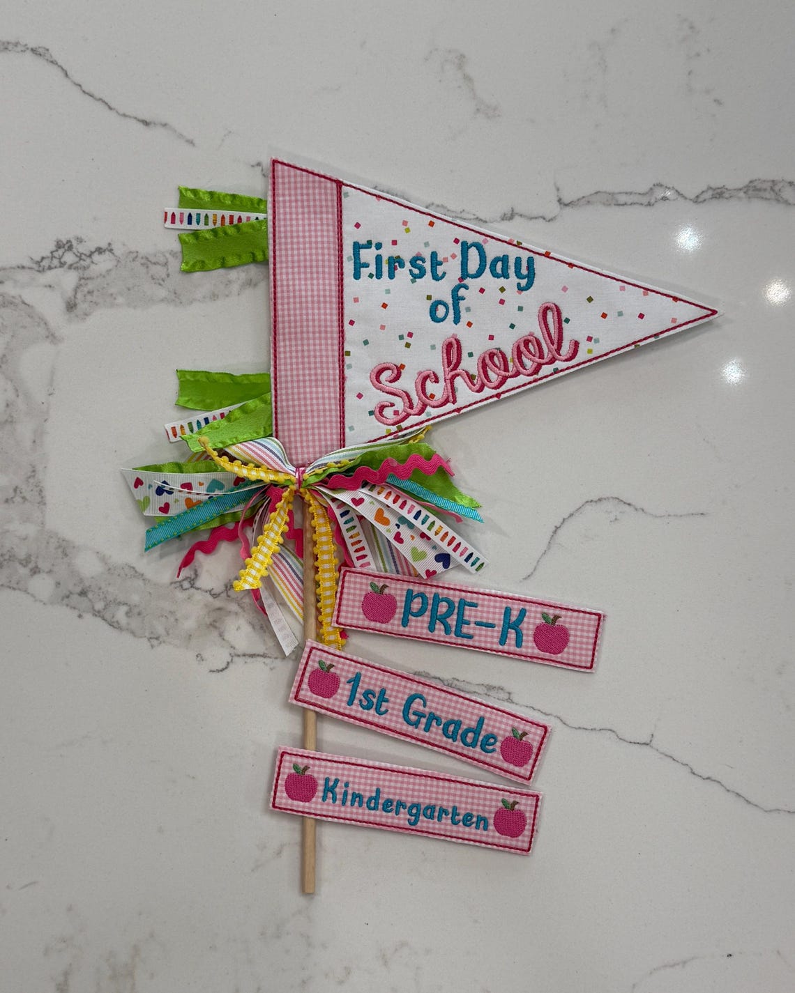 Back to School Pennant Flag, Change Grade Levels, Primary or Pastel ...