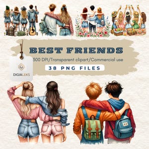 Best friends clipart|Sisters clipart|Picnic clipart|Besties clipart|Cocktails clipart|Transparent background clipart png,|Digitally-download