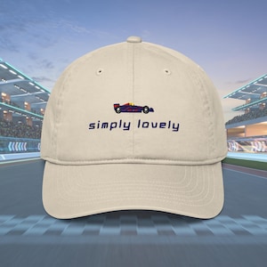 Czapka baseballowa F1 RedBull Racing Dad, bawełna organiczna, czapka samochodowa Red Bull 2025, fan Formuły 1, chłopak, Max Verstappen, po prostu śliczna