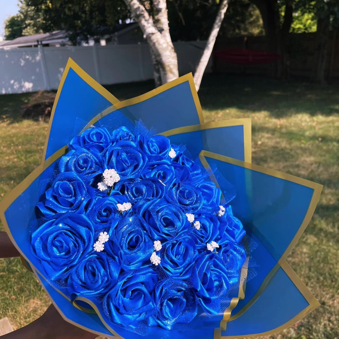 Fabric Rose Bouquet - Etsy