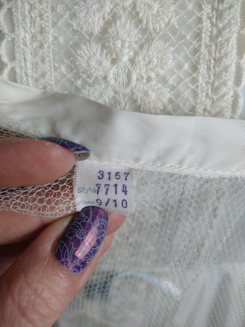 60s Wedding Dress Veil Petticoat Hippie Boho Empire Waist - Etsy