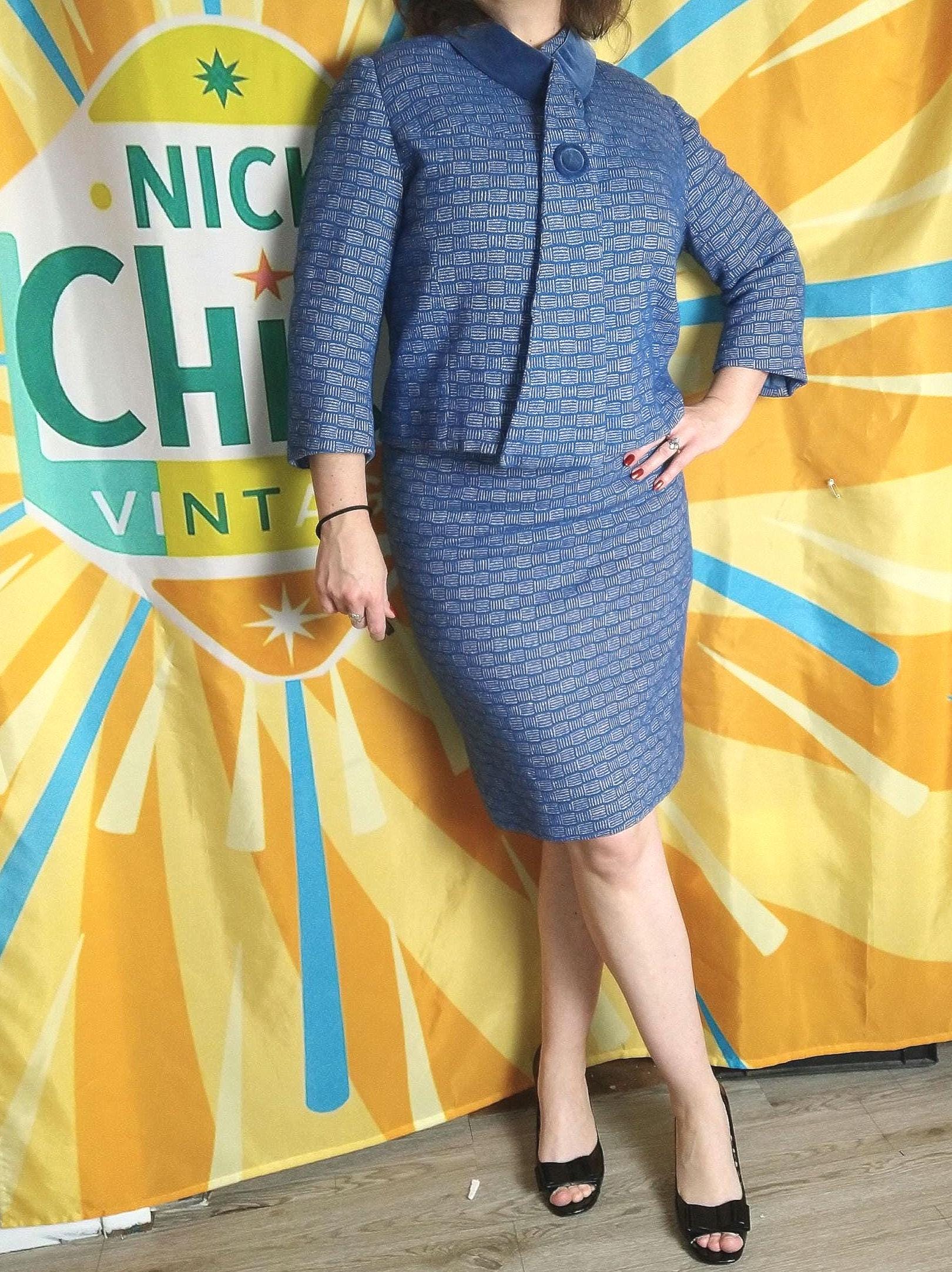 Jackie O Dress Blue - Etsy