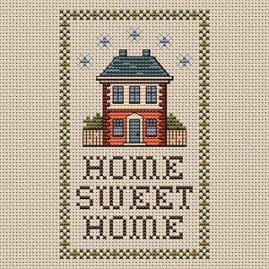 Country sampler cross stitch pattern