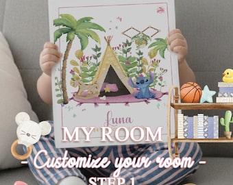 My Room – Personalized Nursery Print - step 1 | Choose Your Room Design | Custom Baby Name Wall Art