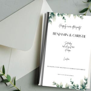 Digital Wedding Reception Invite Wedding Invitation Template Electronic Evening Invite Digital Lets Party Reception Editable Invite E-Invite